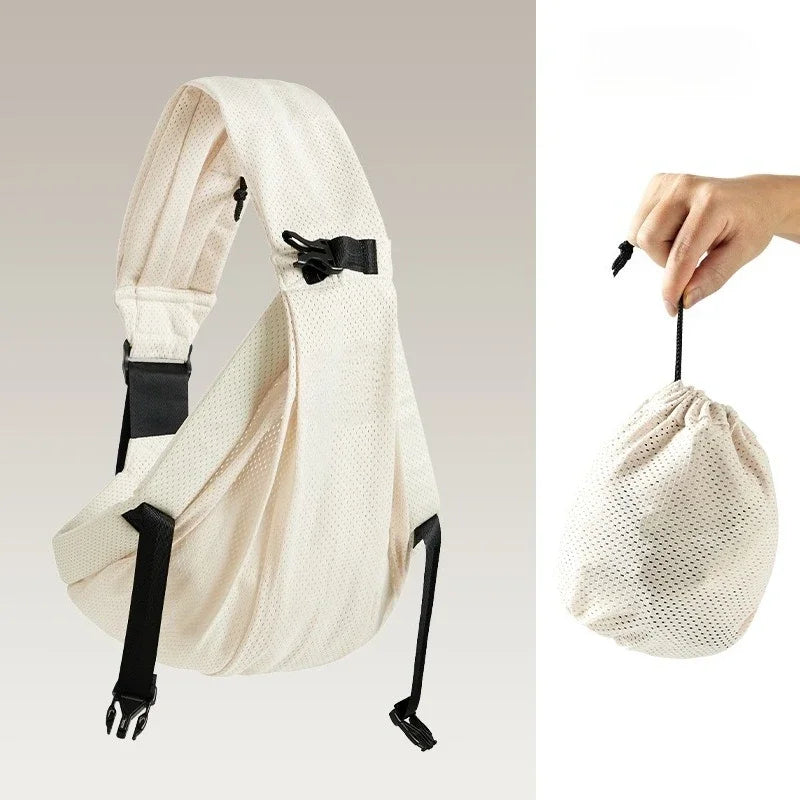 Portable bébé fronde porte-bébé enveloppement enfant en bas âge sac à — Monptitlou