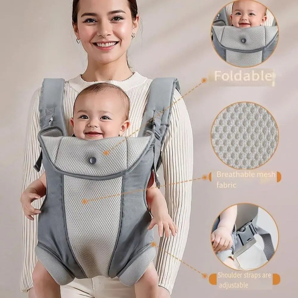 Porte-bébé ergonomique 4 en 1 pour nouveau-né, facile à régler — Monptitlou