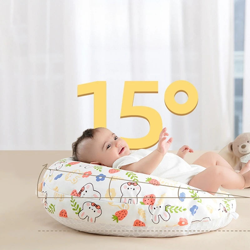 Coussin d'allaitement en U, housse imprimée — Monptitlou