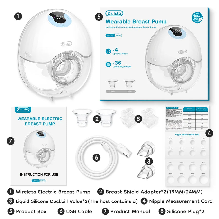 Tire-lait électrique portable, mains libres — Monptitlou