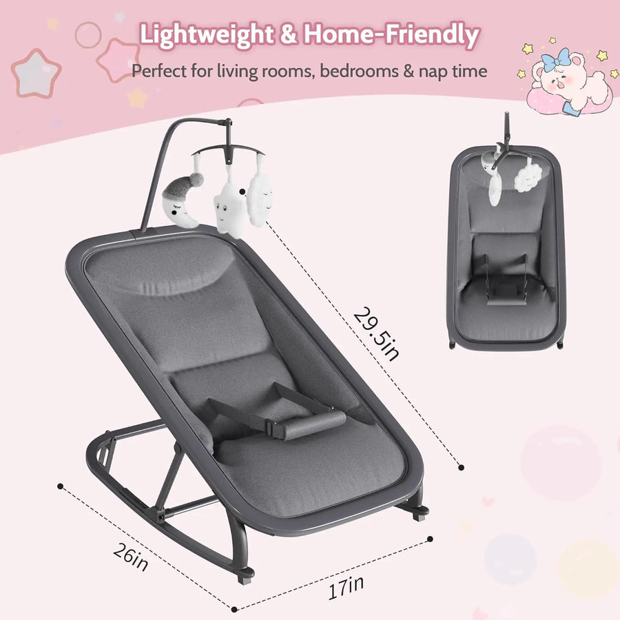 Chaise à bascule et balançoire 2-en-1 pour bébé — Monptitlou