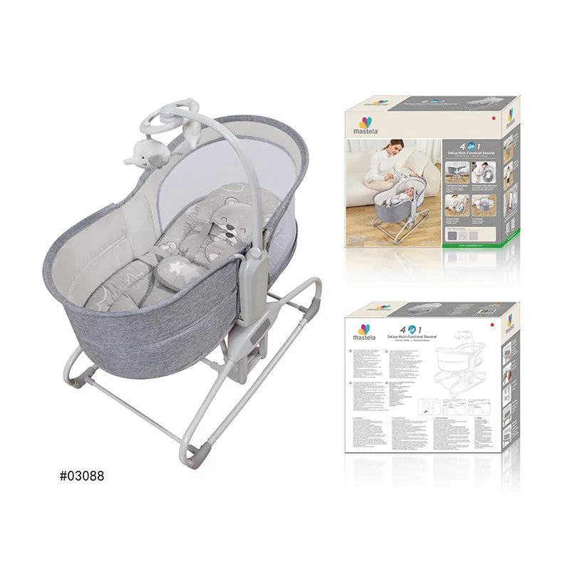 Chaise à bascule électrique pour bébé, lit à bascule confortable — Monptitlou