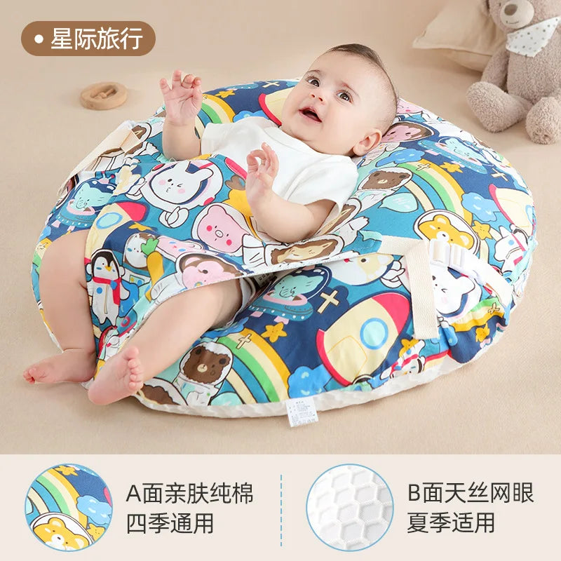 Coussin d'allaitement en U, housse imprimée — Monptitlou