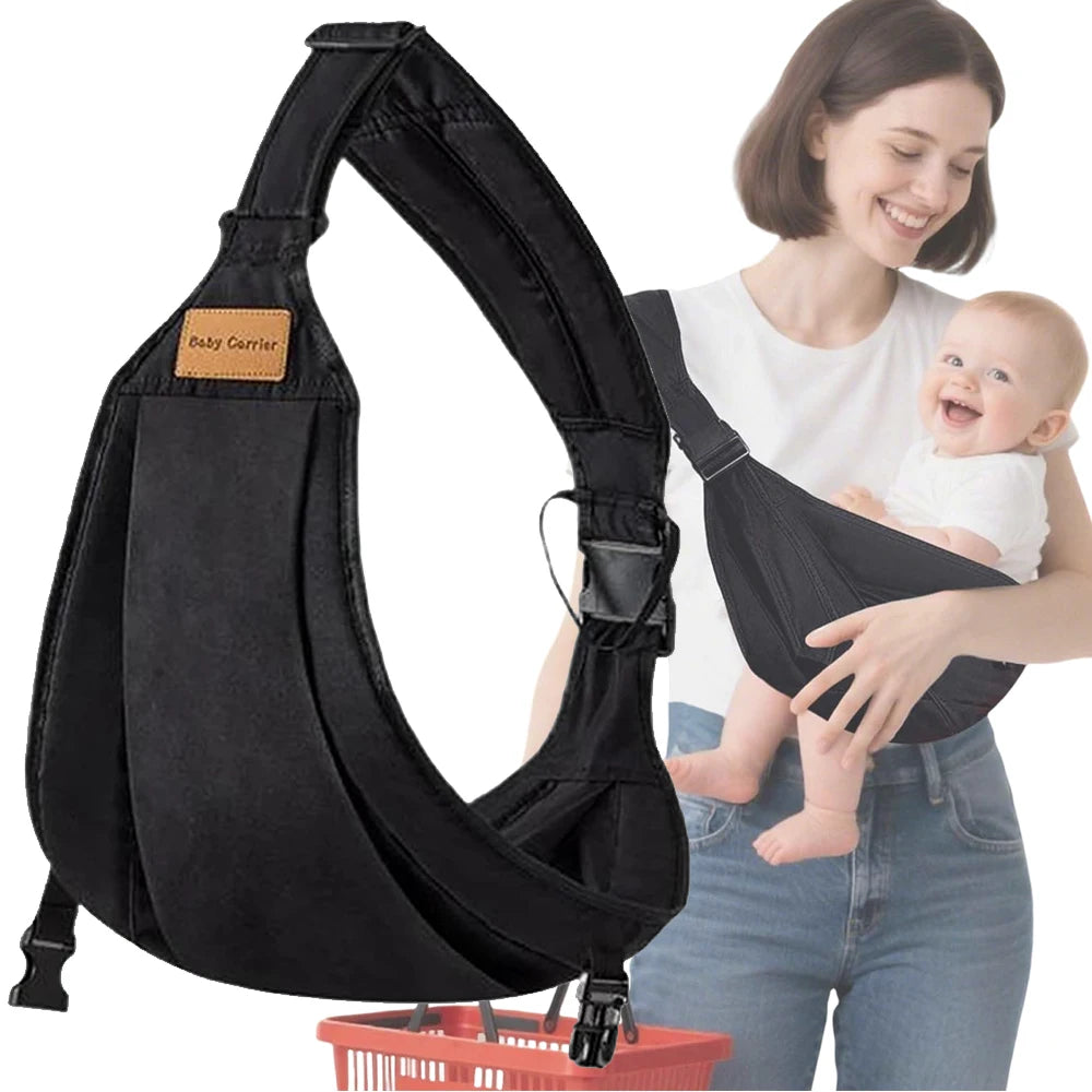 Porte-bébé ergonomique avec boucle réglable et verrou de sécurité — Monptitlou