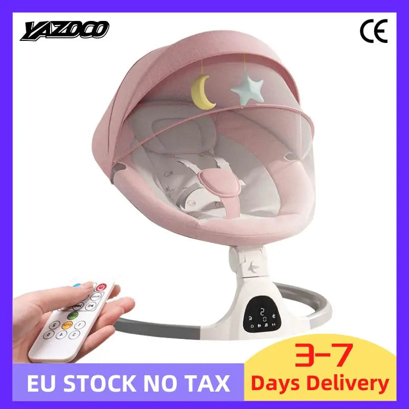 Balancelle électrique pour bébé avec télécommande — Monptitlou