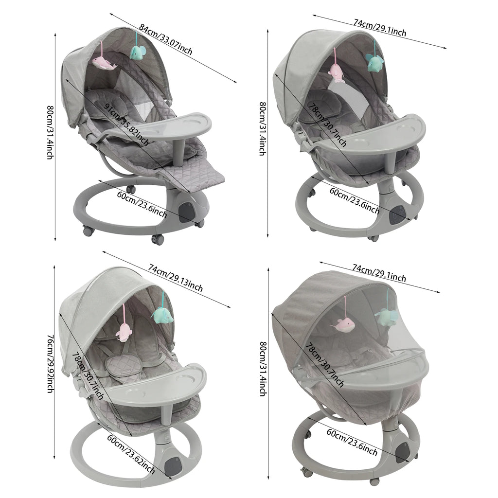 Berceau Bluetooth pour tout-petits, poussette pour bébés — Monptitlou