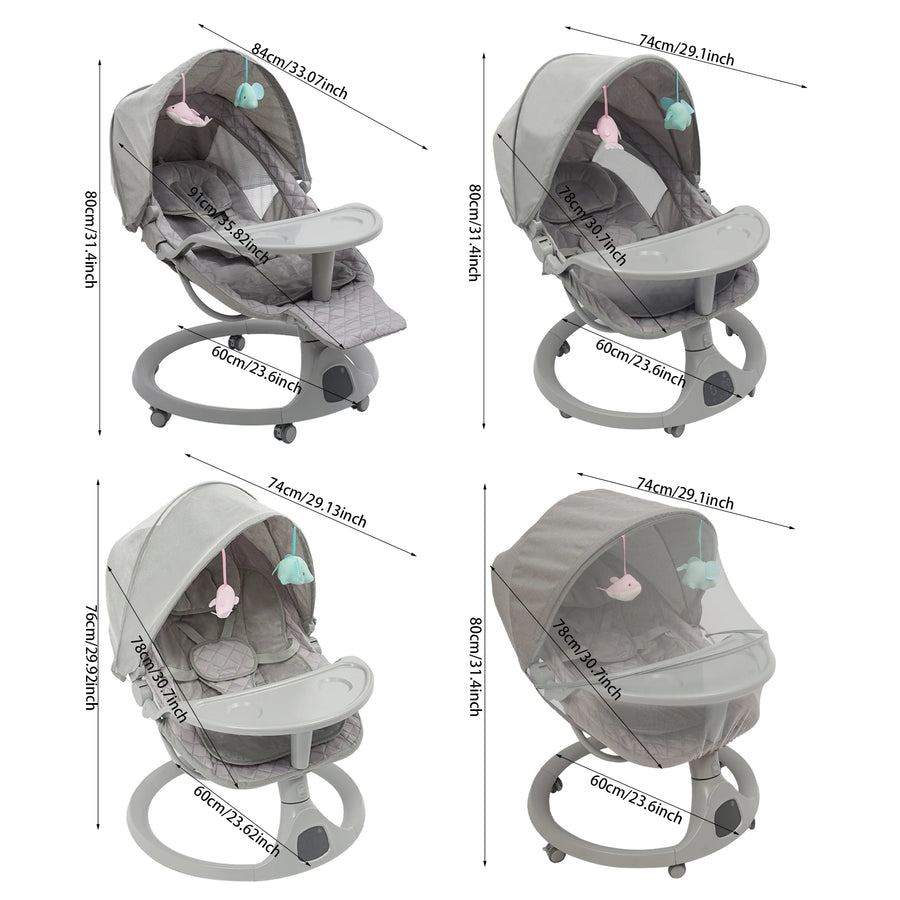 Berceau Bluetooth pour tout-petits, poussette pour bébés — Monptitlou