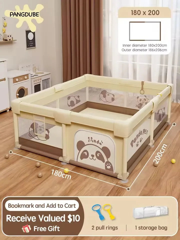 Parc pliable pour bébé motif panda, 4 tailles — Monptitlou