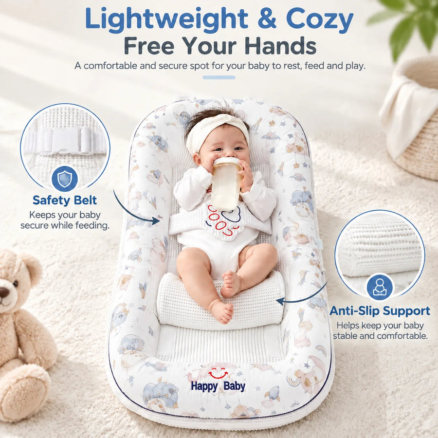 Matelas incliné pour bébé, housse déhoussable — Monptitlou