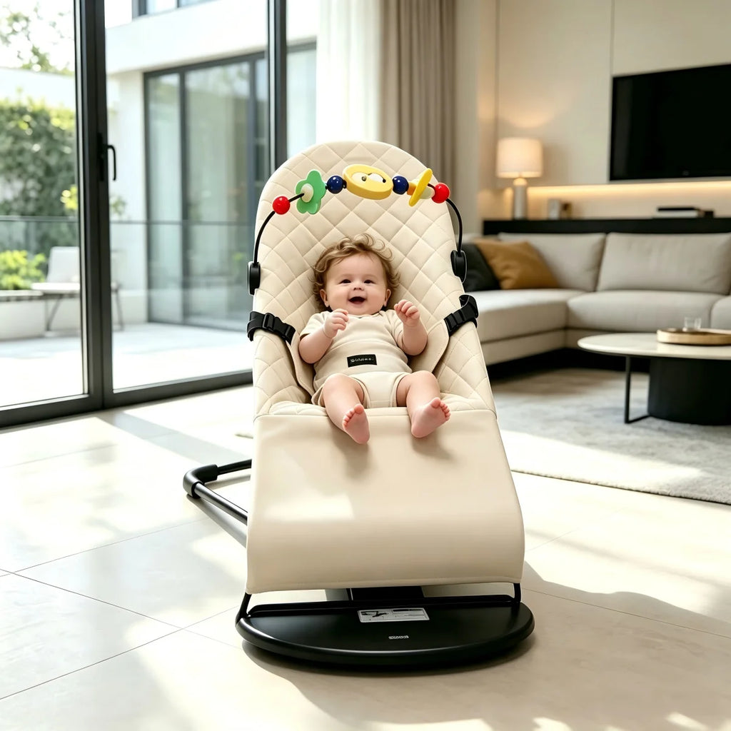 Transat bébé pliable 2 en 1 avec arche de jouets — Monptitlou