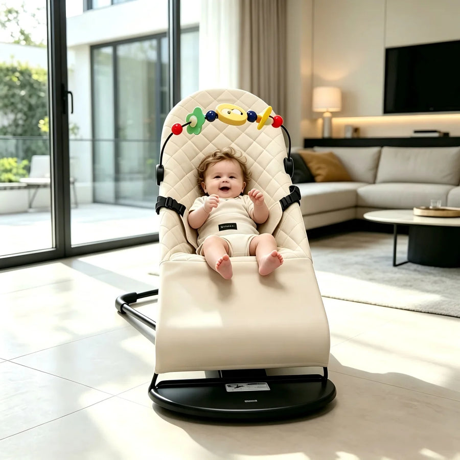 Transat bébé pliable 2 en 1 avec arche de jouets — Monptitlou