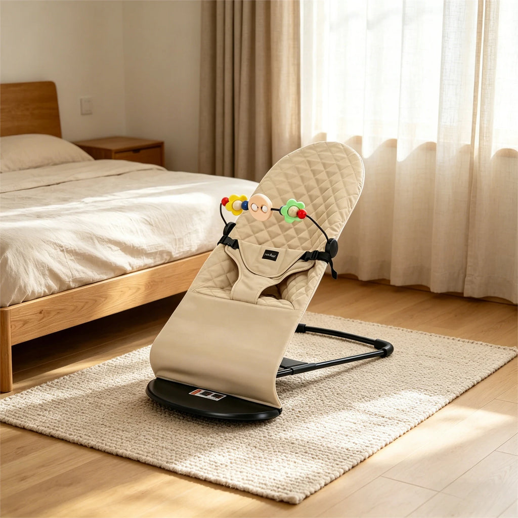 Transat bébé pliable 2 en 1 avec arche de jouets — Monptitlou
