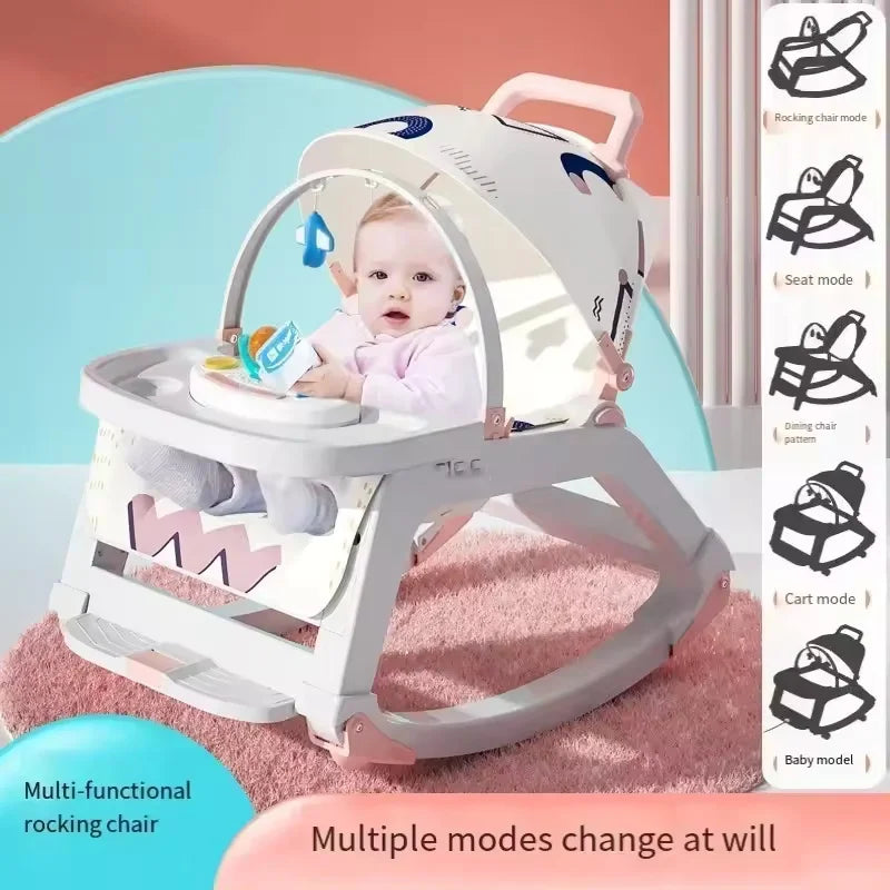 Chaise à bascule pour bébé, chaise à bascule multifonctionnelle pour — Monptitlou