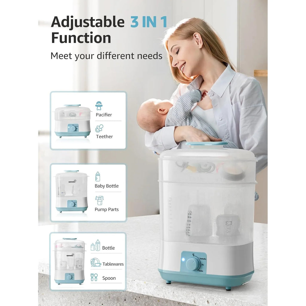 Désinfectant à vapeur électrique pour bébé, biberon pour nouveau-né — Monptitlou