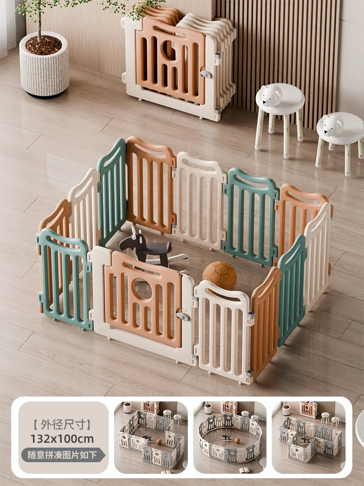 Parc modulaire pour bébé avec aire de jeu, 14 coloris — Monptitlou