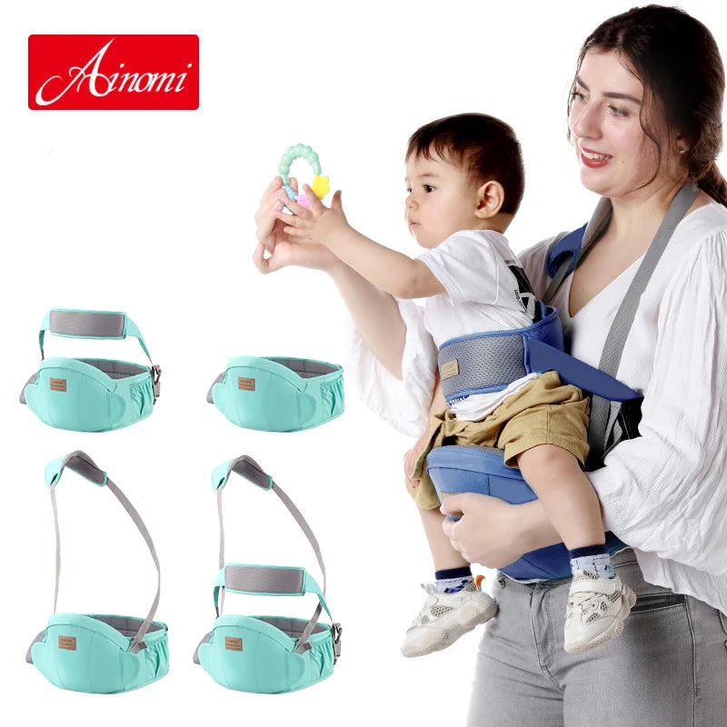 Porte-bébé Ergonomique 4-en-1 pour Nouveau-né et Bébé, Siège de Hanche — Monptitlou