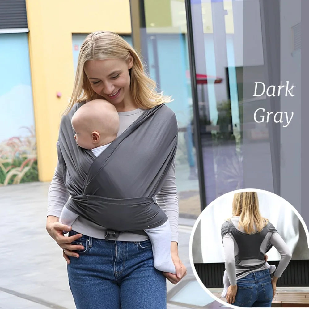 Porte-bébé confortable, sécurité avant tenant un nouveau-né — Monptitlou Image