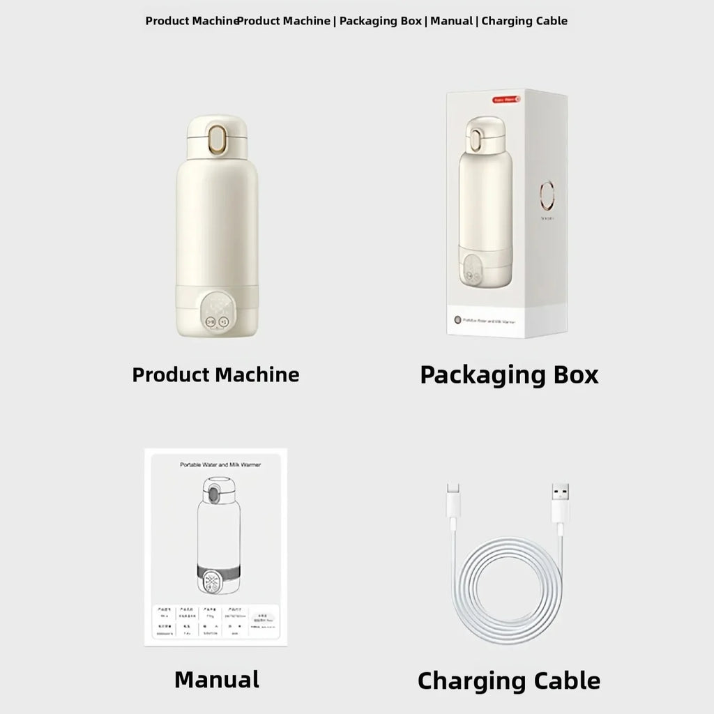Chauffe-biberon sans fil portable en acier inoxydable — Monptitlou