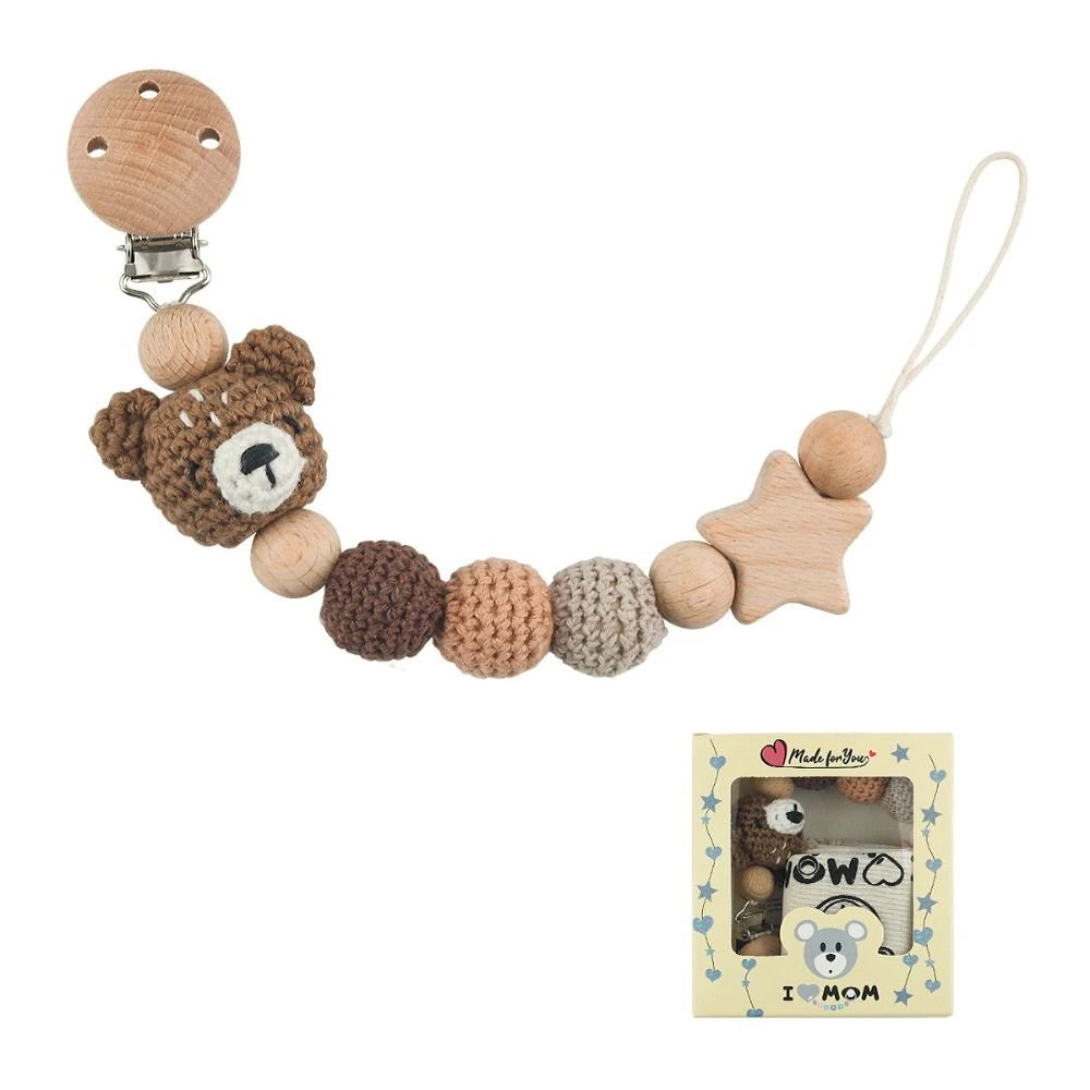 Clips de support Clips factices bébé sucette chaîne porte-sucette Clips — Monptitlou