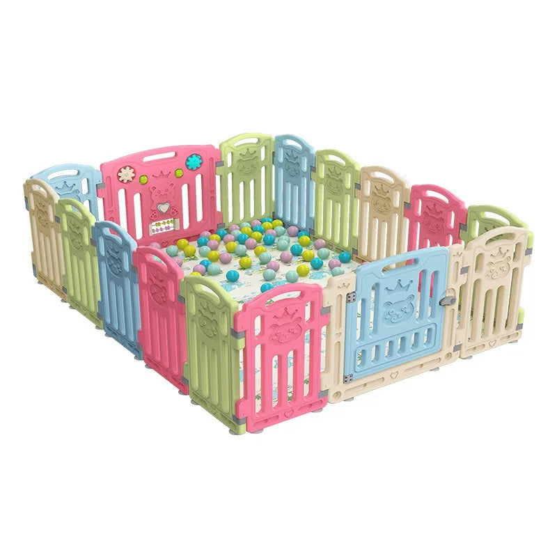 Parc modulaire pour bébé avec aire de jeu, 14 coloris — Monptitlou