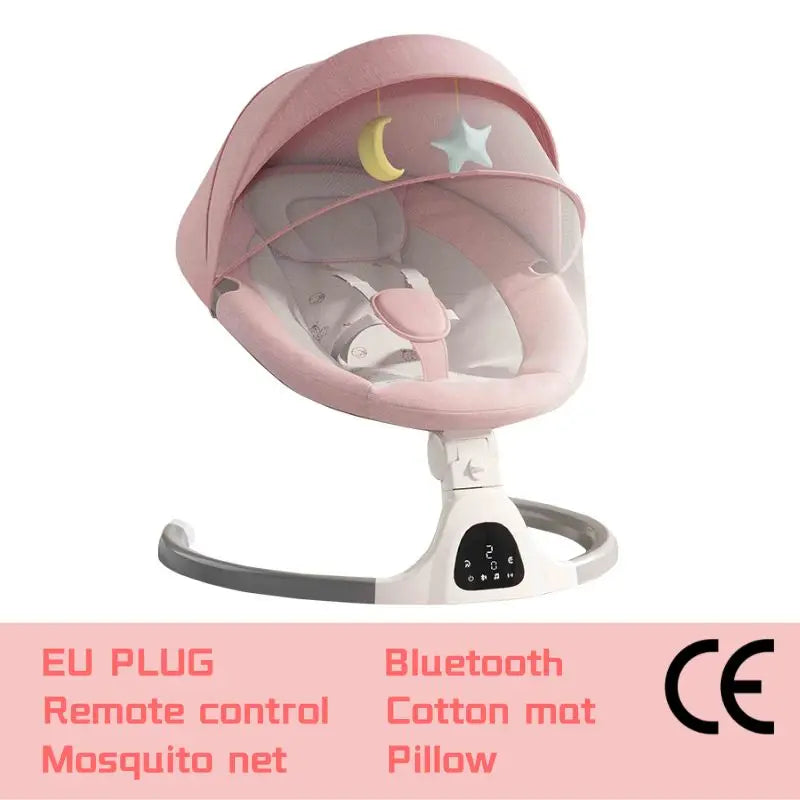 Balancelle électrique pour bébé, assise inclinable — Monptitlou Image