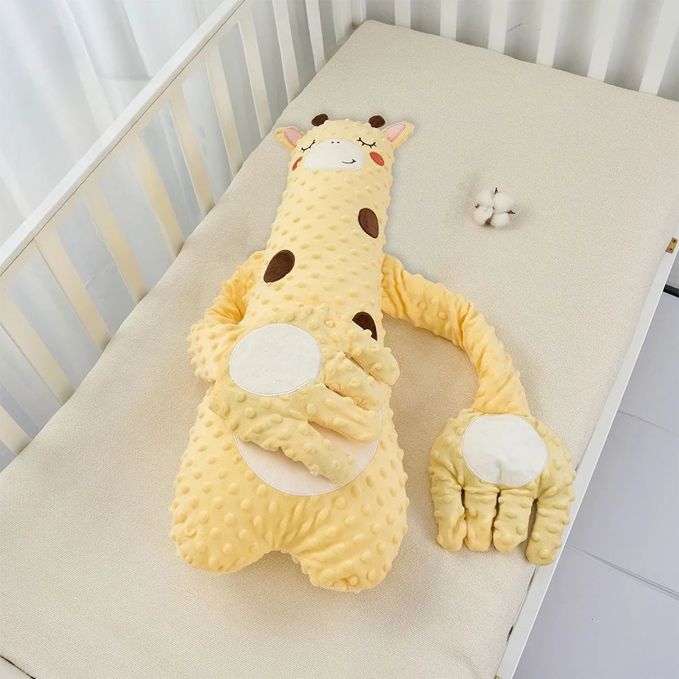 Peluche de sommeil pour bébé, oie et girafe — Monptitlou