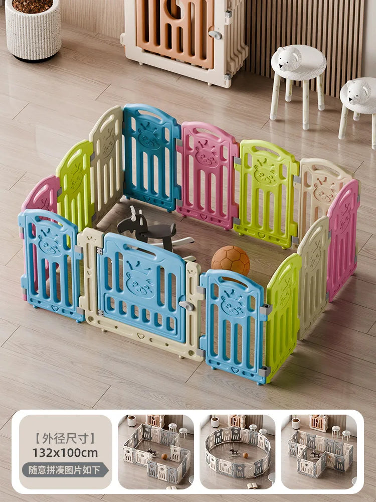 Parc modulaire pour bébé avec aire de jeu, 14 coloris — Monptitlou
