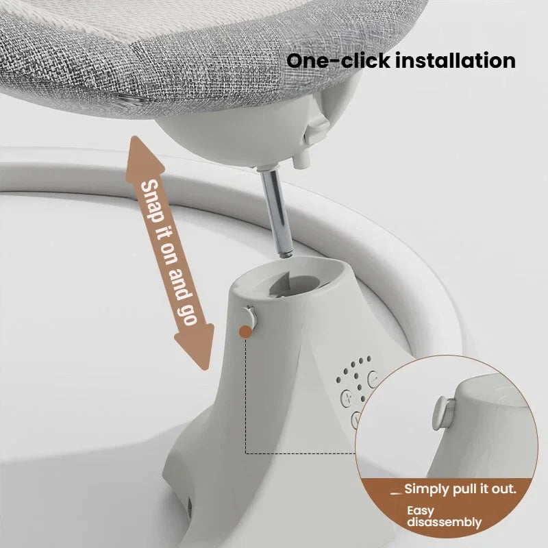 Berceau Électrique Intelligent pour Bébé et Balancelle pour Nourrisson — Monptitlou