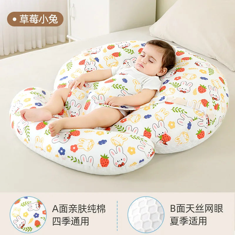 Coussin d'allaitement en U, housse imprimée — Monptitlou