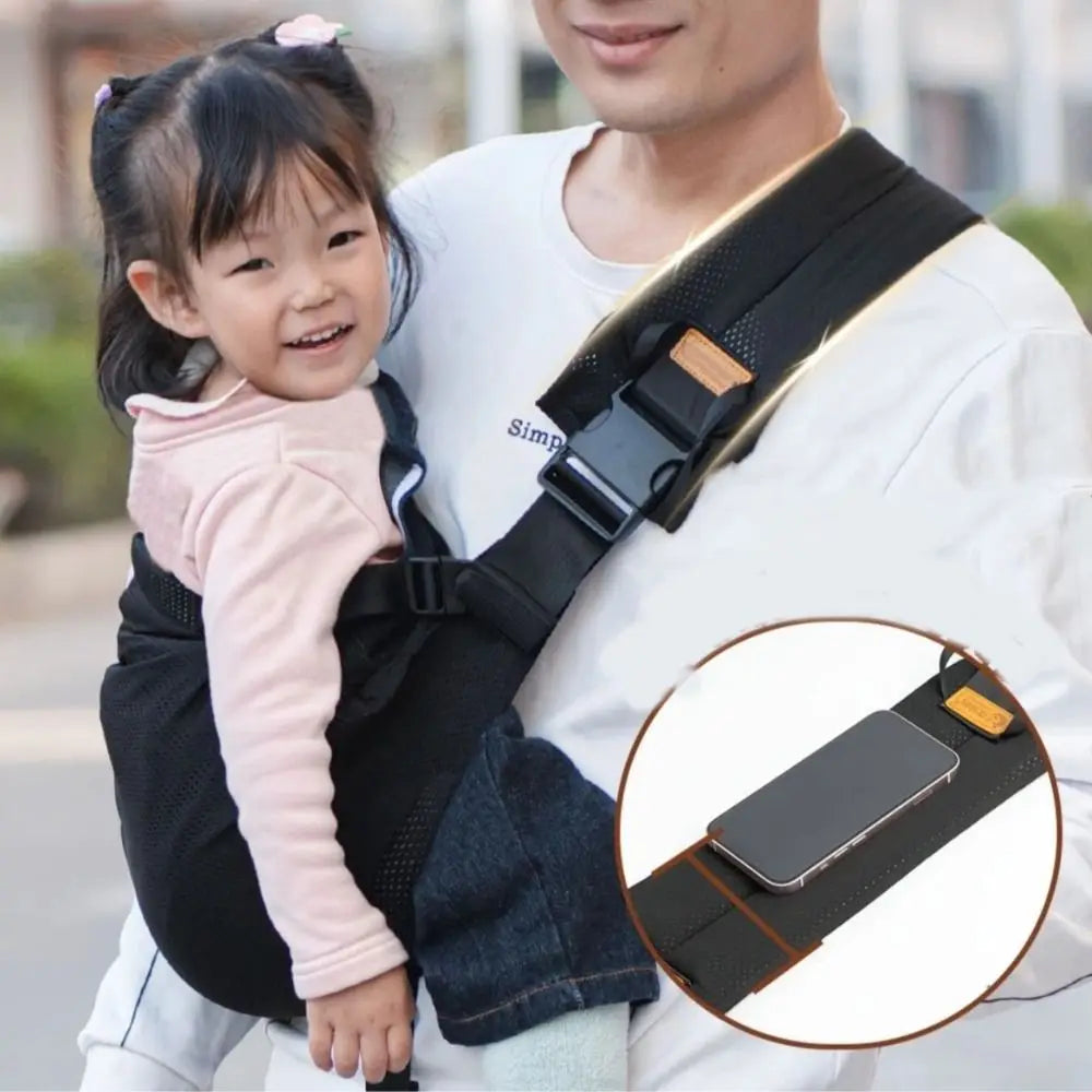 Porte-bébé kangourou réglable, couleur unie — Monptitlou