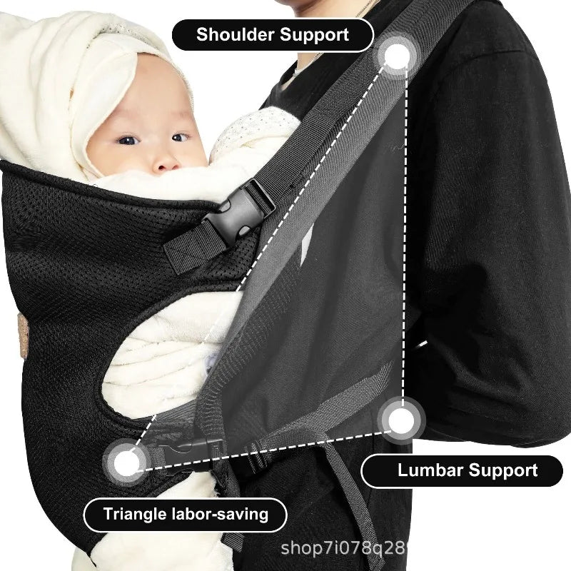 Porte-bébé ergonomique 4 en 1, noir — Monptitlou