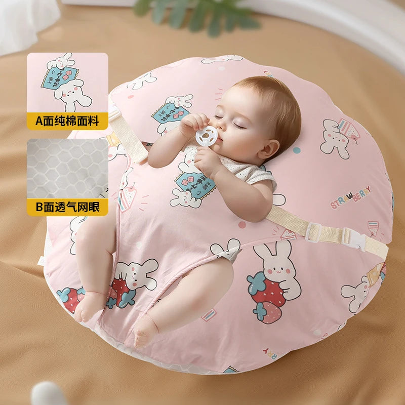 Coussin d'allaitement en U, coton imprimé — Monptitlou