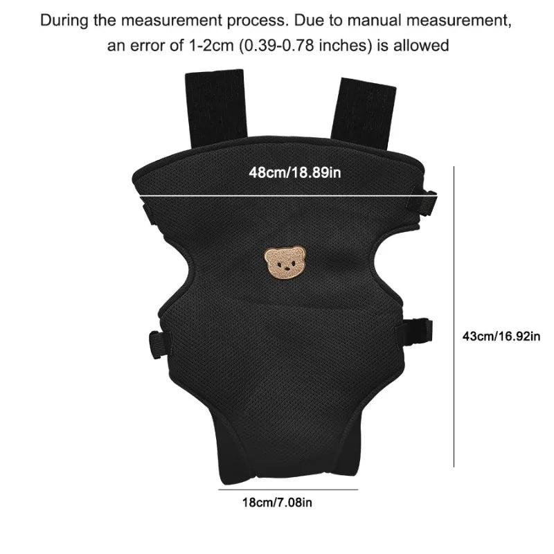 Porte-bébé ergonomique 4 en 1, noir — Monptitlou