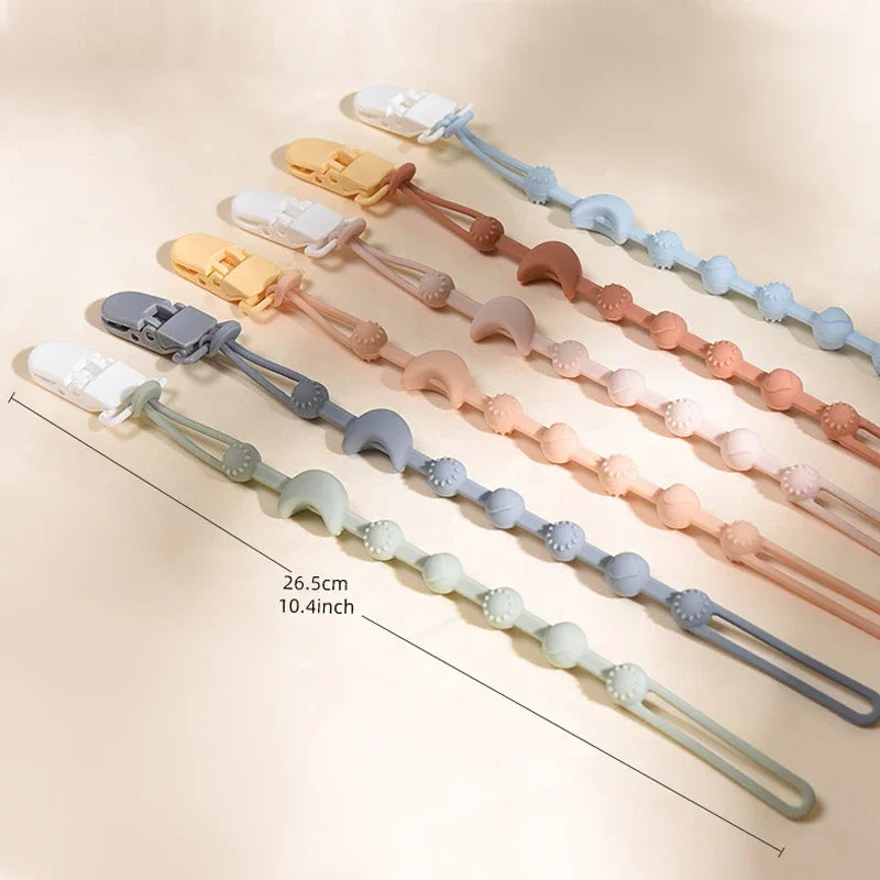 Attache-sucette pour bébé, 1 pièce, sans BPA, en silicone — Monptitlou