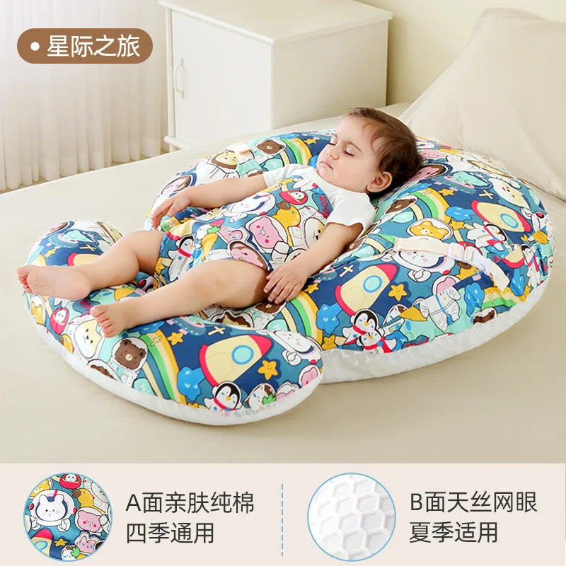 Coussin d'allaitement en U, housse imprimée — Monptitlou