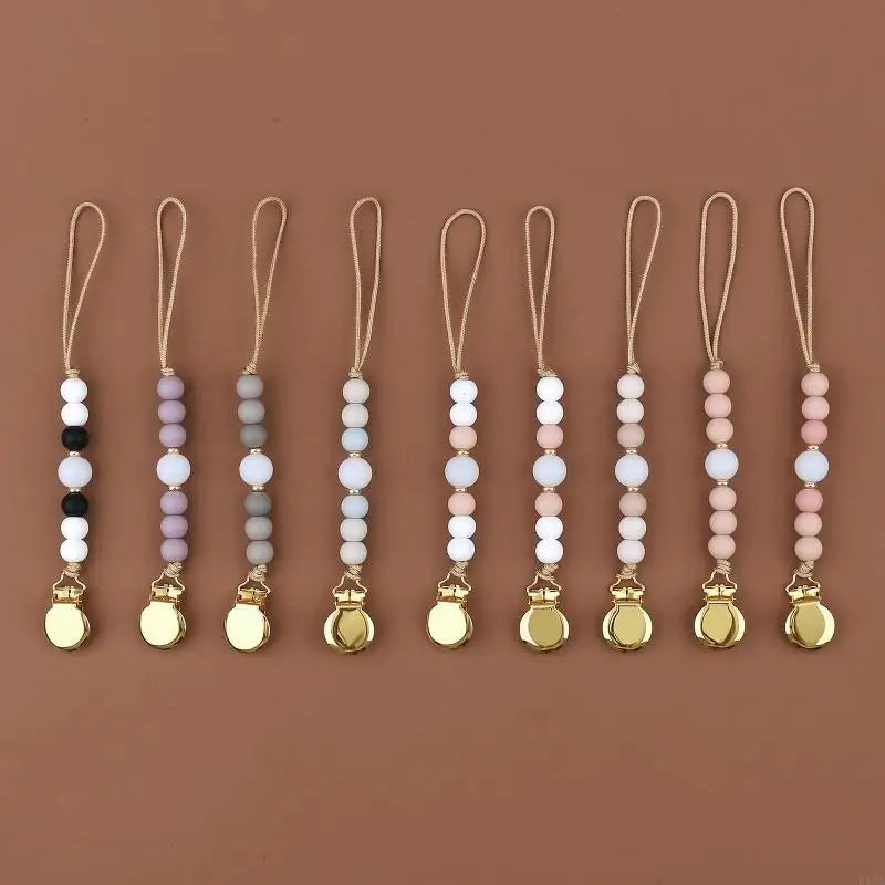 K1ma bébé ratification clips en silicone perles mannequin chaîne — Monptitlou