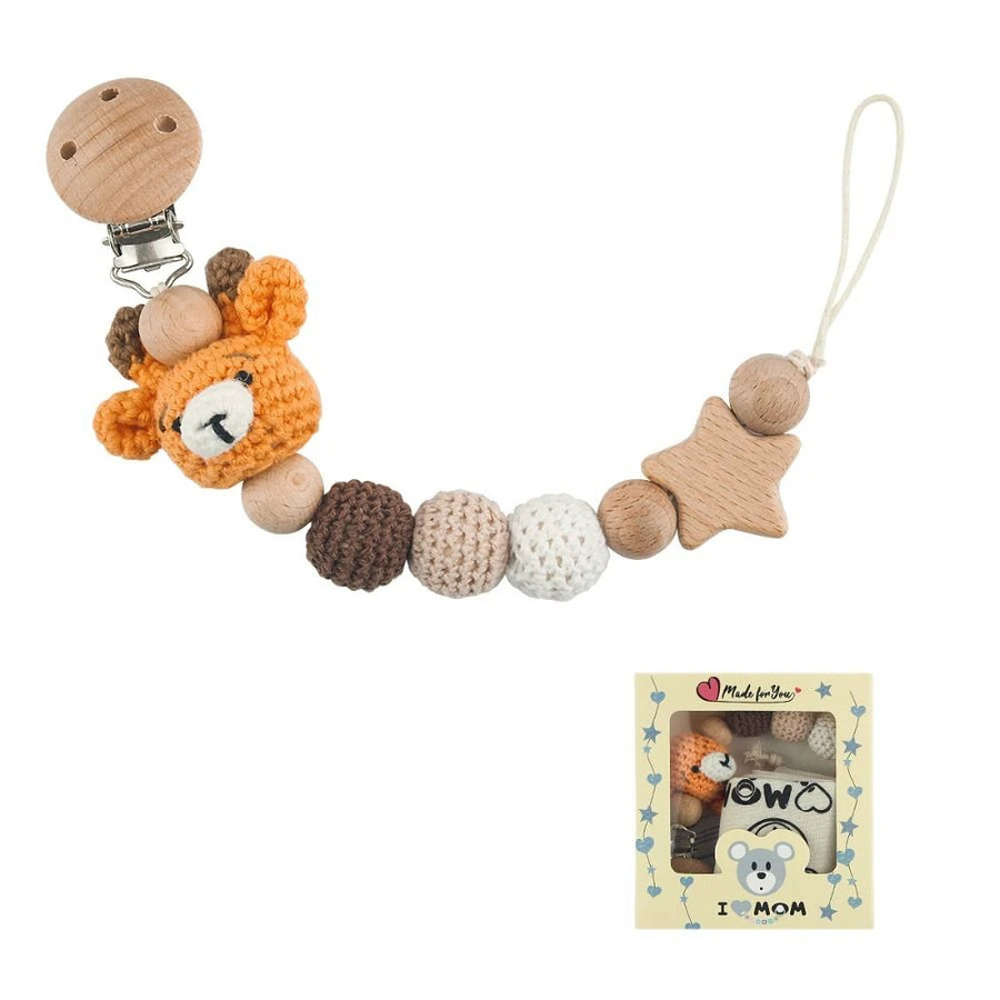 Clips de support Clips factices bébé sucette chaîne porte-sucette Clips — Monptitlou