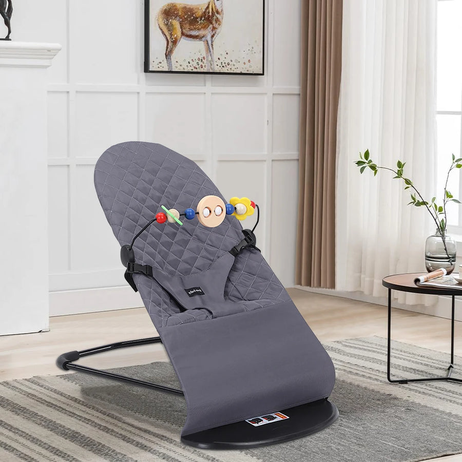 Chaise à bascule pliable pour bébé, avec jouets — Monptitlou