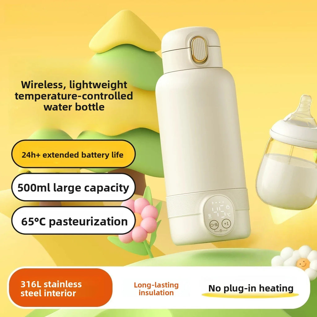 Chauffe-biberon sans fil portable en acier inoxydable — Monptitlou
