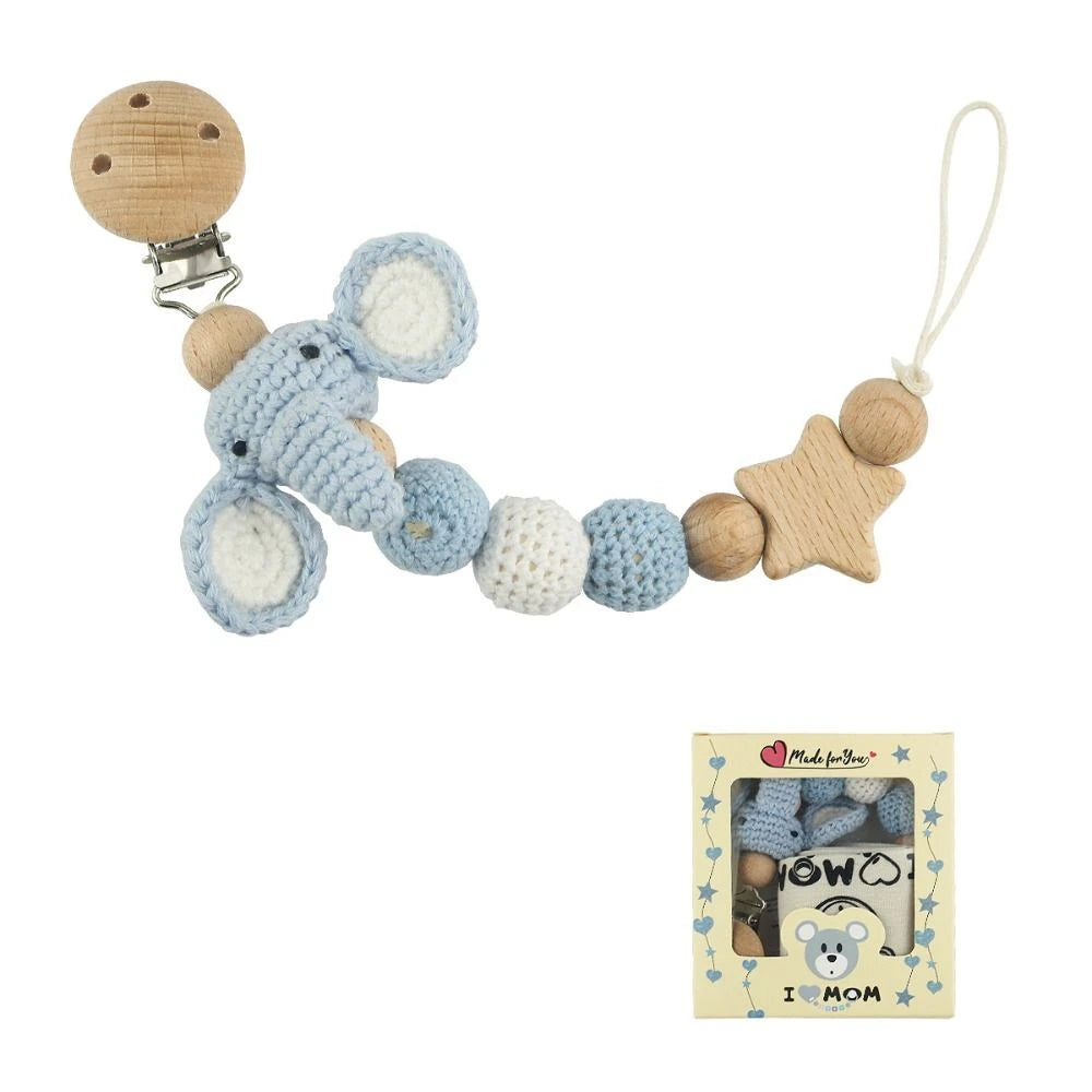 Clips de support Clips factices bébé sucette chaîne porte-sucette Clips — Monptitlou