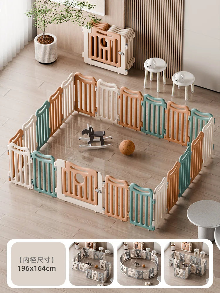 Parc modulaire pour bébé avec aire de jeu, 14 coloris — Monptitlou