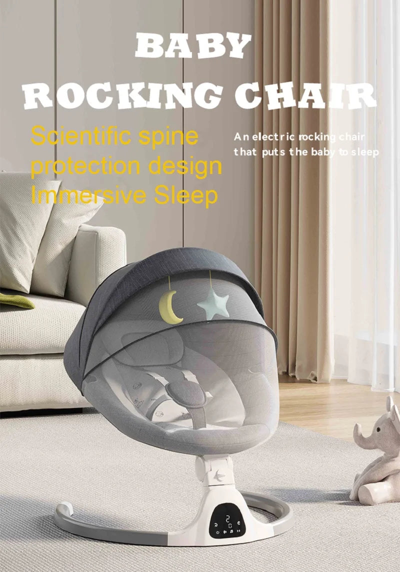 Berceau électrique pour bébé, chaise berçante, lit berçant — Monptitlou