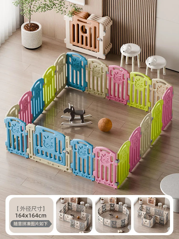 Parc modulaire pour bébé avec aire de jeu, 14 coloris — Monptitlou