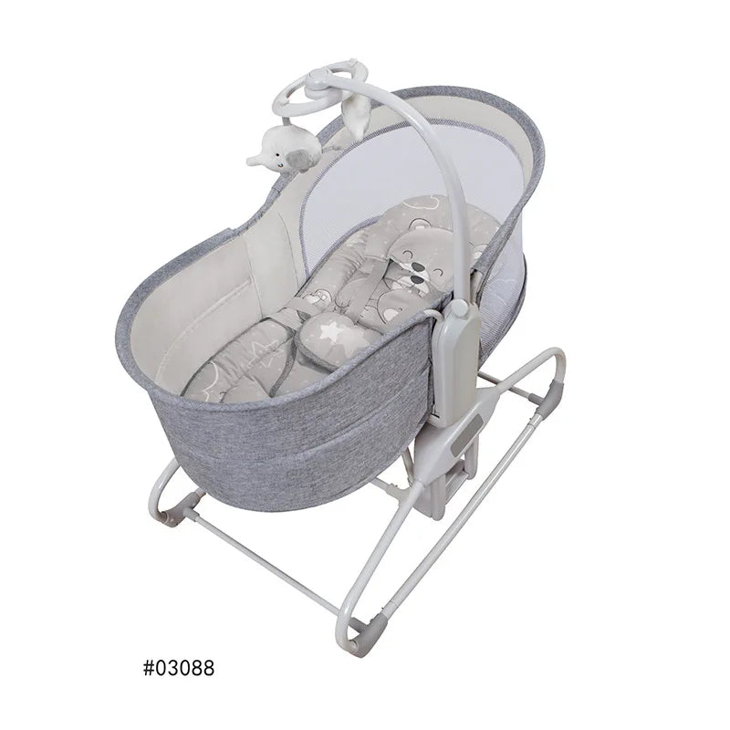 Chaise à bascule électrique pour bébé, lit à bascule confortable — Monptitlou