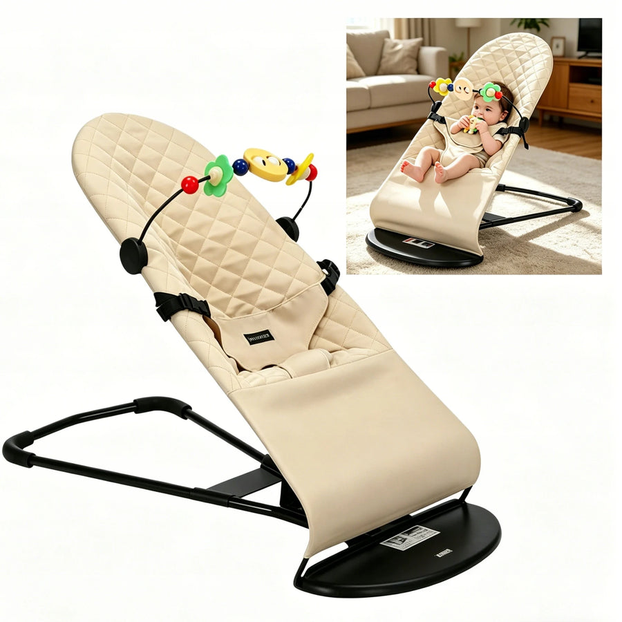 Transat bébé pliable 2 en 1 avec arche de jouets — Monptitlou