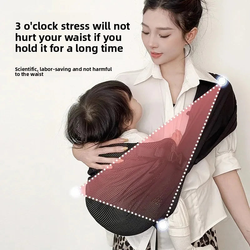 Portable bébé fronde porte-bébé enveloppement enfant en bas âge sac à — Monptitlou
