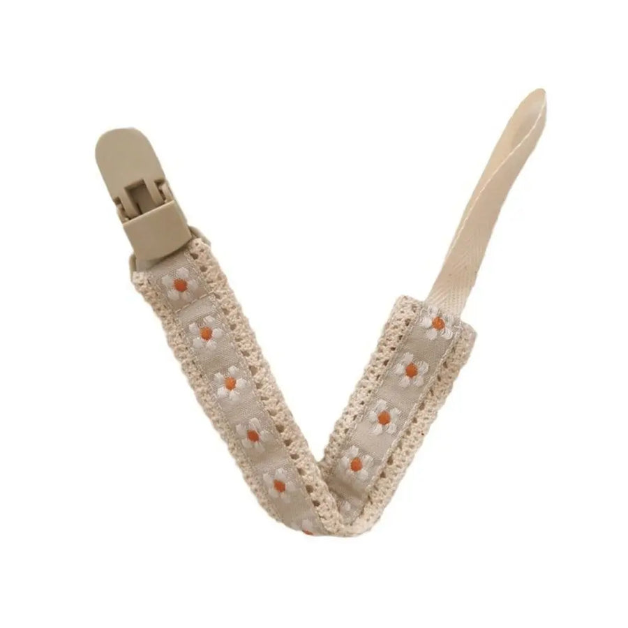 Porte-sucette réglable pour bébé, style ethnique, tétine grill — Monptitlou