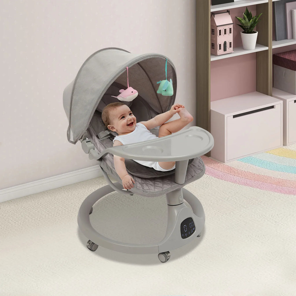 Berceau électrique pour bébé, berceau à bascule automatique — Monptitlou
