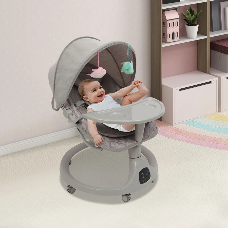 Berceau électrique pour bébé, berceau à bascule automatique — Monptitlou