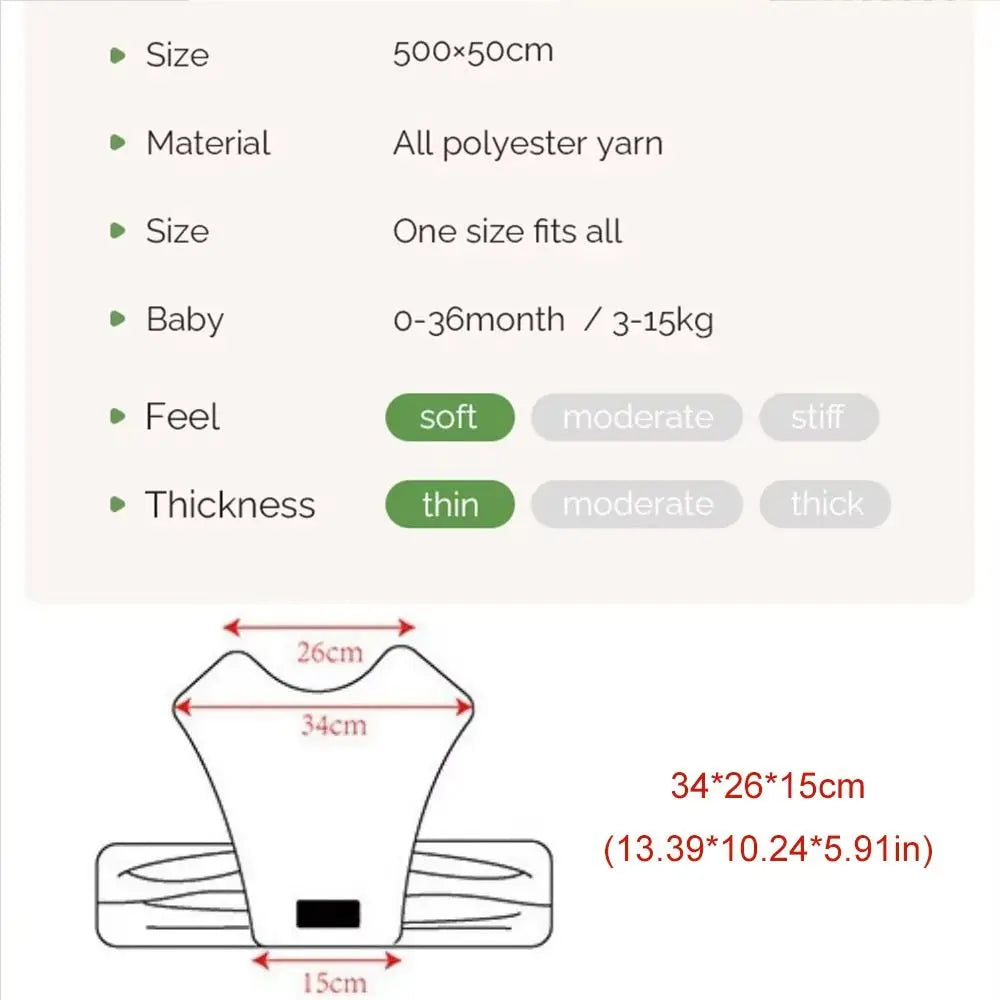 Porte-bébé confortable, sécurité avant tenant un nouveau-né — Monptitlou